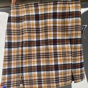Mini skirt plaid